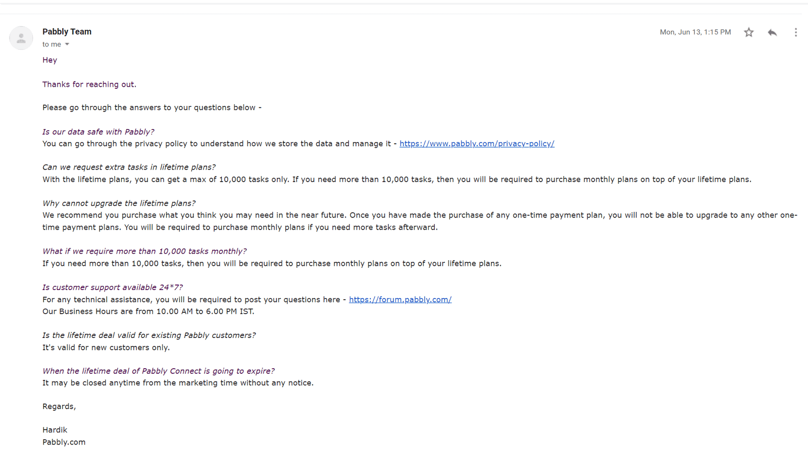 screenshot-of-the-conversion-we-had-with-the-pabbly-team screenshot of the conversion we had with the pabbly team